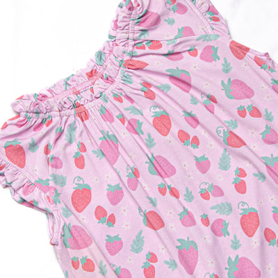 Strawberry Slumber Bamboo Night Gown, Pink