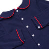 Heartfelt Note Applique Diaper Set, Navy
