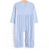 Aviation Adventure Smocked Romper, Blue