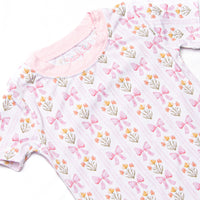 Bedtime Bouquets Bamboo Pajama Short Set, Pink