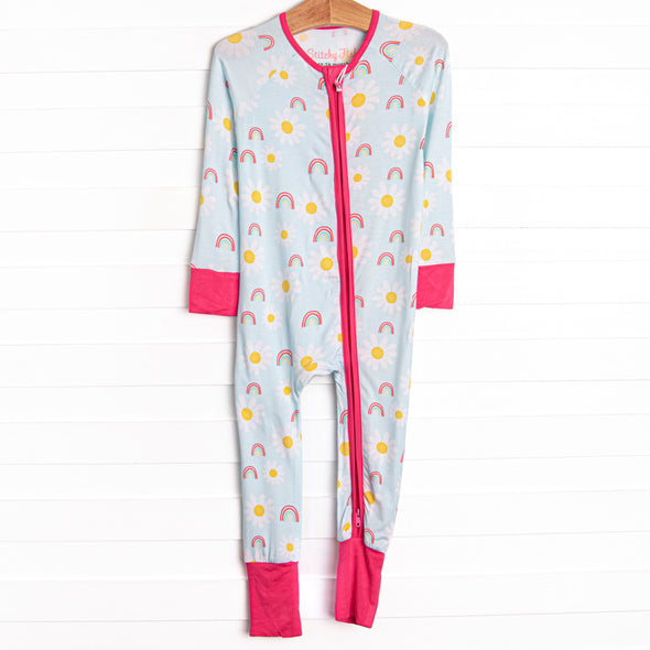 Field of Dreams Bamboo Zippy Pajama, Blue