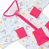 Field of Dreams Bamboo Zippy Pajama, Blue