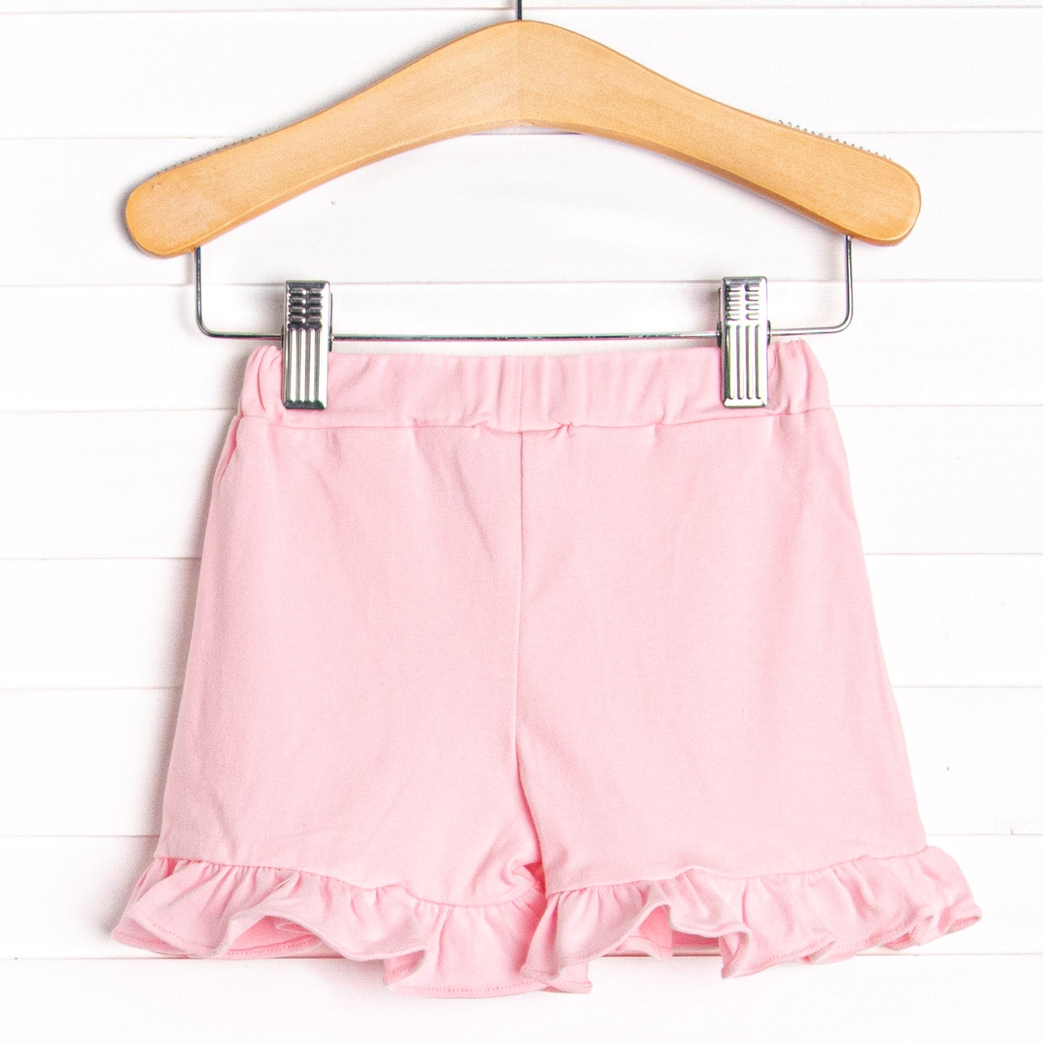 Ruffled And Ready Tiered Ruffle Raw Hem Shorts (Blush) · NanaMacs