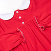 Heartfelt Note Applique Dress, Red