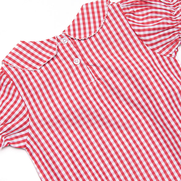 Forget Me Not Embroidered Bubble, Red