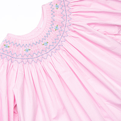 Powdered Petals Smocked Legging Set, Pink