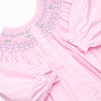 Powdered Petals Smocked Legging Set, Pink