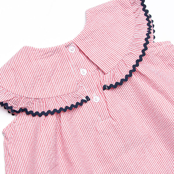 Proudly Patriotic Bib Dress, Red