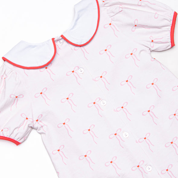 Be Mine Bow Dress, Red