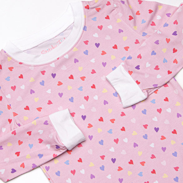 Conversation Cutie Bamboo Pajama Set, Pink