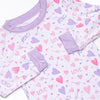 X's and O's Bamboo Pajama Set, Purple