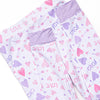 X's and O's Bamboo Pajama Set, Purple