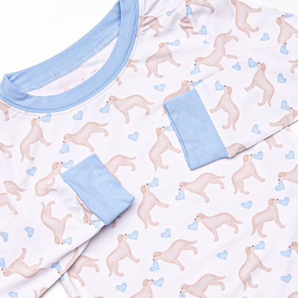 Labs with Love Bamboo Pajama Set, Blue