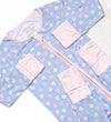 Valentine Blues Bamboo Zippy Pajama, Blue