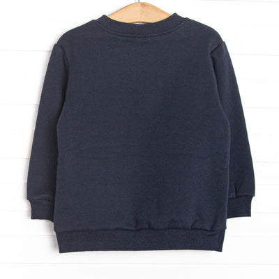 Sugar Plum Soldier Embroidered Sweatshirt, Navy