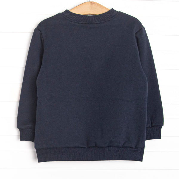 Sugar Plum Soldier Embroidered Sweatshirt, Navy