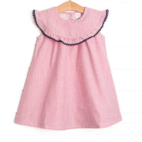 Proudly Patriotic Bib Dress, Red