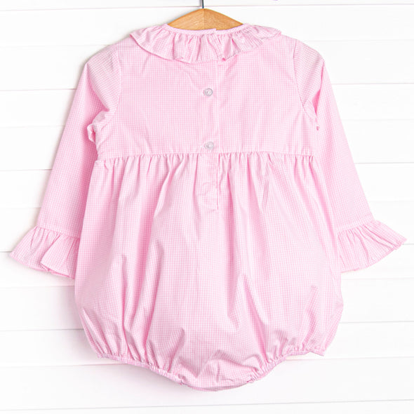 Spotted in the Savanna Smocked Bubble, Pink