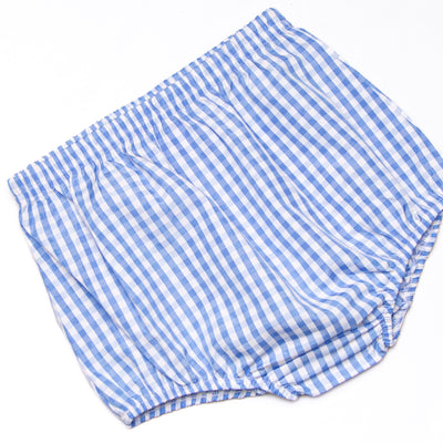 Forget Me Not Embroidered Diaper Set, Blue
