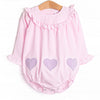 Love Sick Lavender Applique Bubble, Pink
