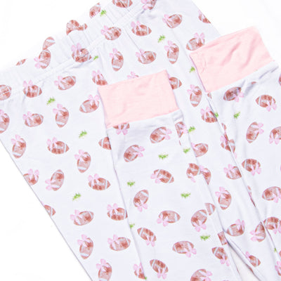 Touchdown Time Bamboo Pajama Set, Pink