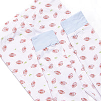 Touchdown Time Bamboo Pajama Set, Blue