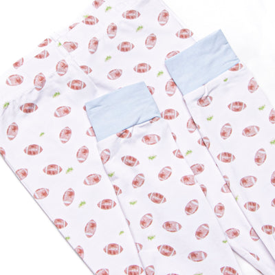 Touchdown Time Bamboo Pajama Set, Blue