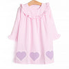 Love Sick Lavender Applique Dress, Pink