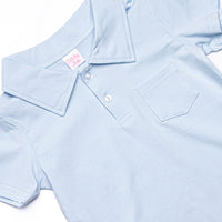 Touchdown Time Polo Short Set, Blue