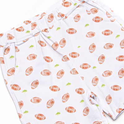 Touchdown Time Polo Short Set, Blue
