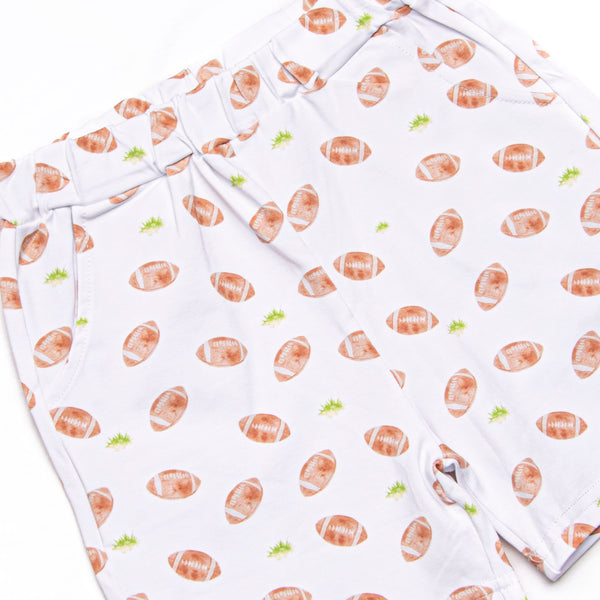 Touchdown Time Polo Short Set, Blue