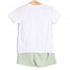 Evan Short Set, Light Green Stripe