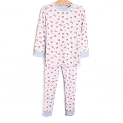 Touchdown Time Bamboo Pajama Set, Blue