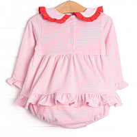 Get-together Galentine Applique Skirted Bubble, Pink