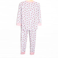 Touchdown Time Bamboo Pajama Set, Pink