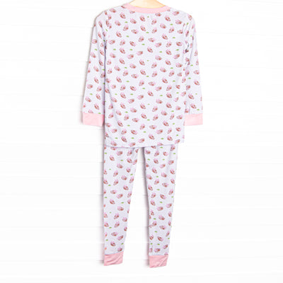 Touchdown Time Bamboo Pajama Set, Pink