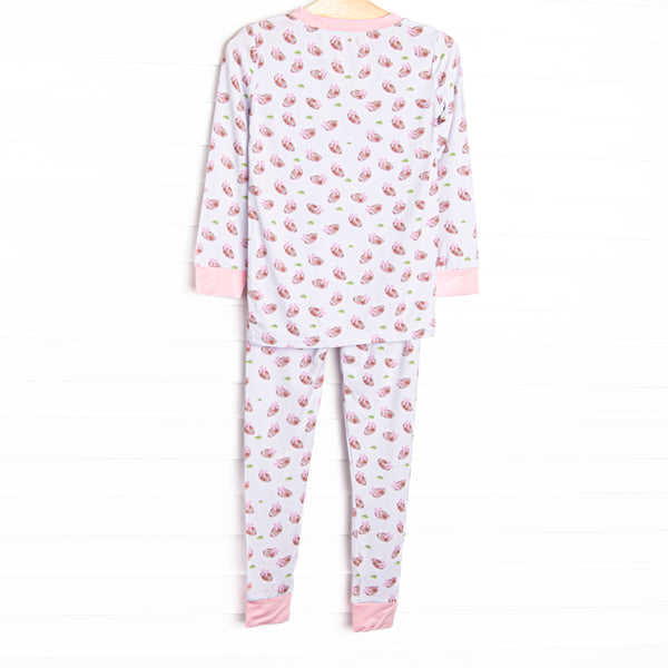Touchdown Time Bamboo Pajama Set, Pink