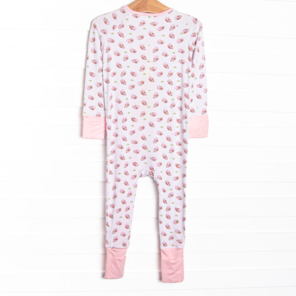 Touchdown Time Bamboo Zippy Pajama, Pink