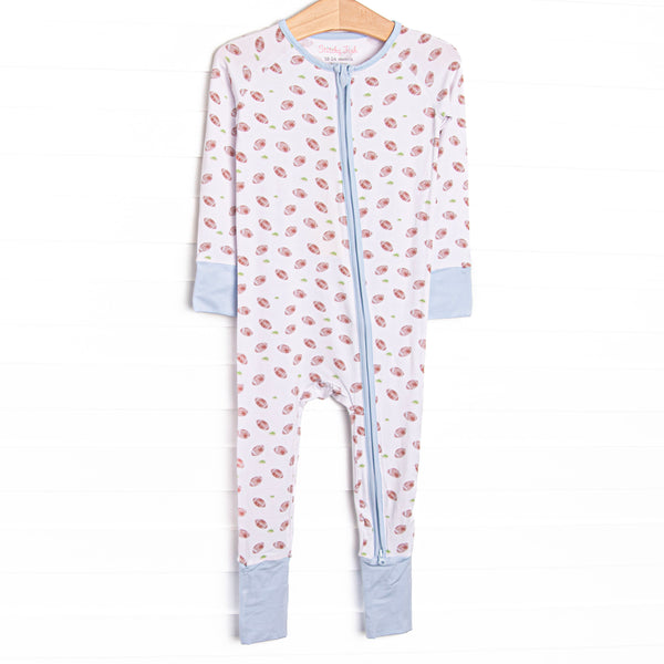 Touchdown Time Bamboo Zippy Pajama, Blue