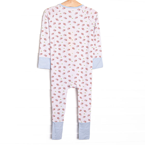 Touchdown Time Bamboo Zippy Pajama, Blue