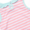 Hooray Fore Summer Applique Bubble, Pink Stripe