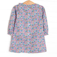 Blossoming Bows Applique Dress, Purple