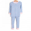 Valentine Blues Bamboo Pajama Set, Blue
