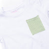 Evan Short Set, Light Green Stripe