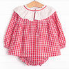 Seasons in Scarlet Diaper Set, Red Plaid