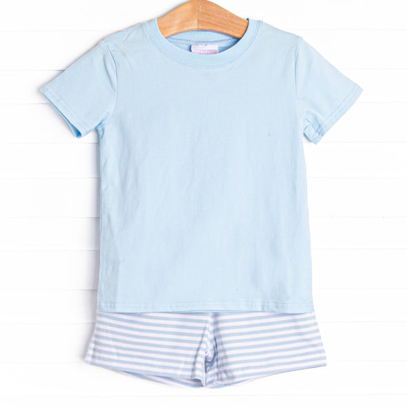 Charles Short Set, Blue Stripe