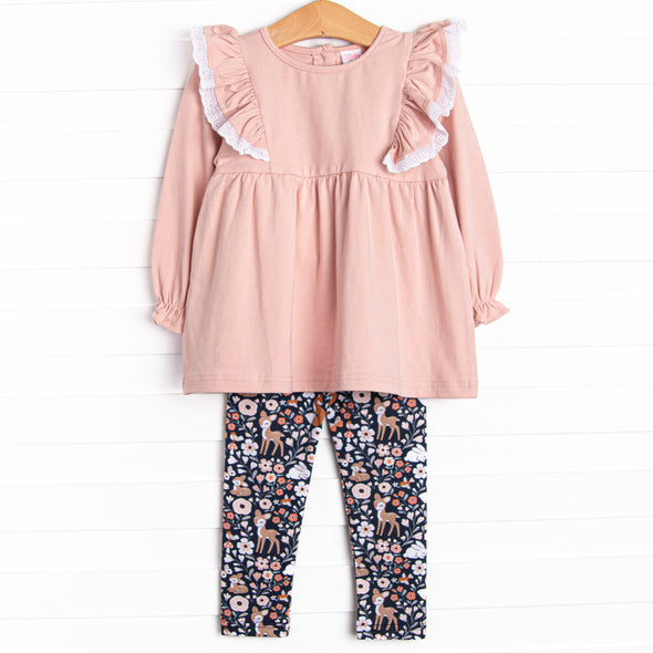 Woodland Wonders Legging Set, Pink