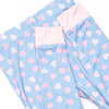 Valentine Blues Bamboo Pajama Set, Blue