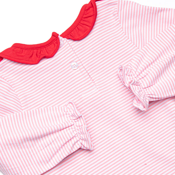 Lollipop Love Applique Dress, Pink