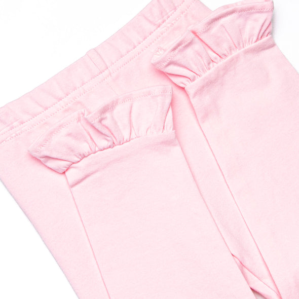 Forget Me Not Embroidered Ruffle Legging Set, Red